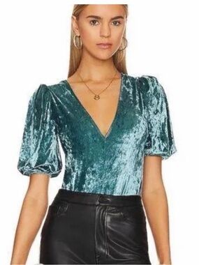 ⭐️Free People Don’t You Wish Velvet Bidysuit⭐️